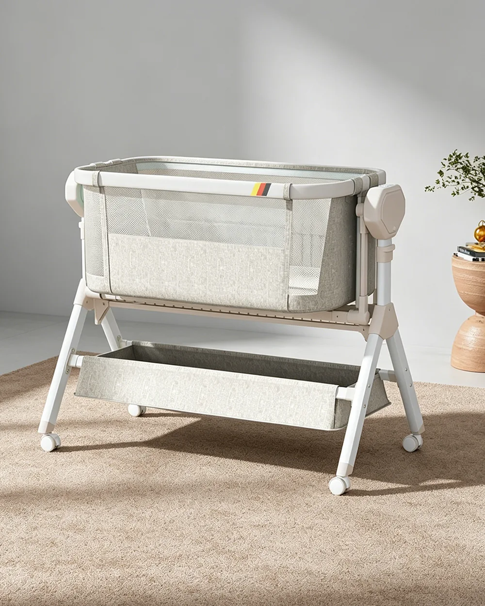 Bedside Sleeper Automatic Rocking Bassinet For Newborn