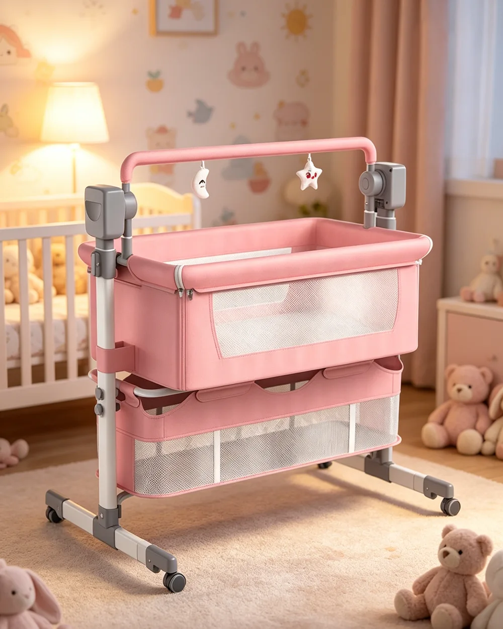 Alternative view of Electric Infant Bassinet Rocker Moving Bassinet