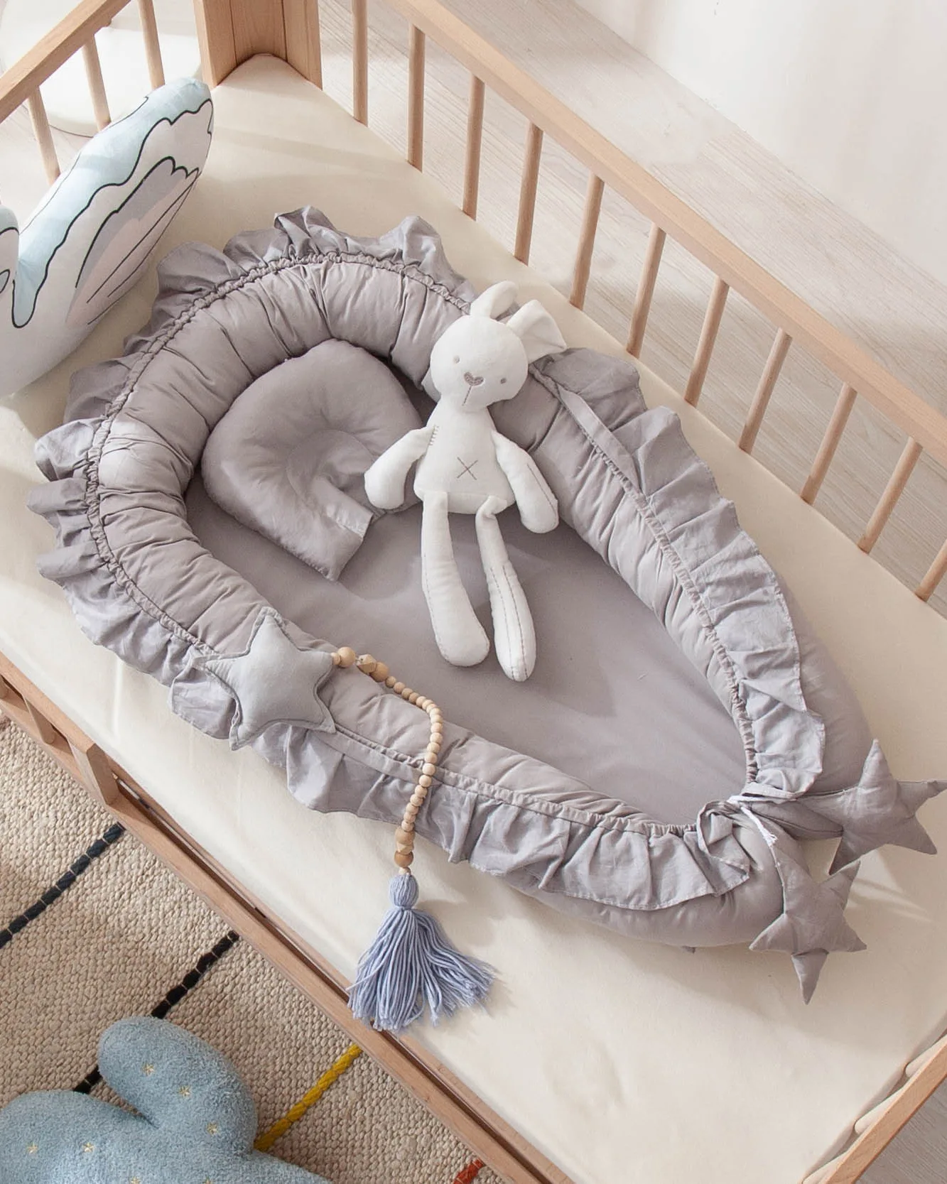 Soft Infant Snuggle Nest For Newborn - Image 2