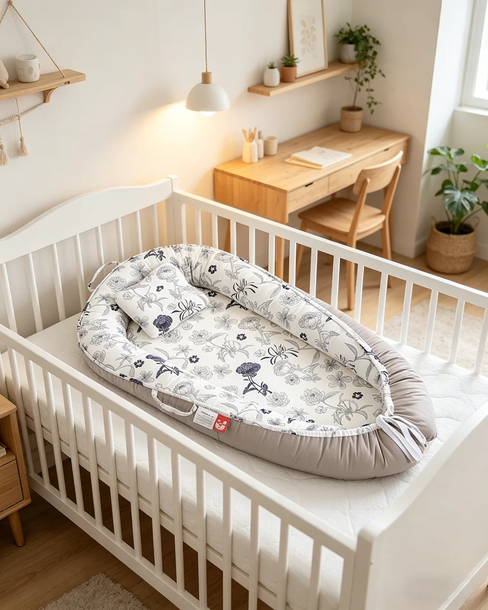 Alternative view of Portable Sleeping Baby Nest Lounger for Newborn